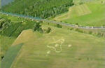 Kietrzem, Poland crop circle, aerial photo 29