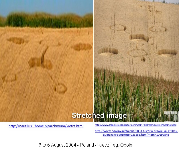 Kietrzem, Poland crop circle, aerial photo 3