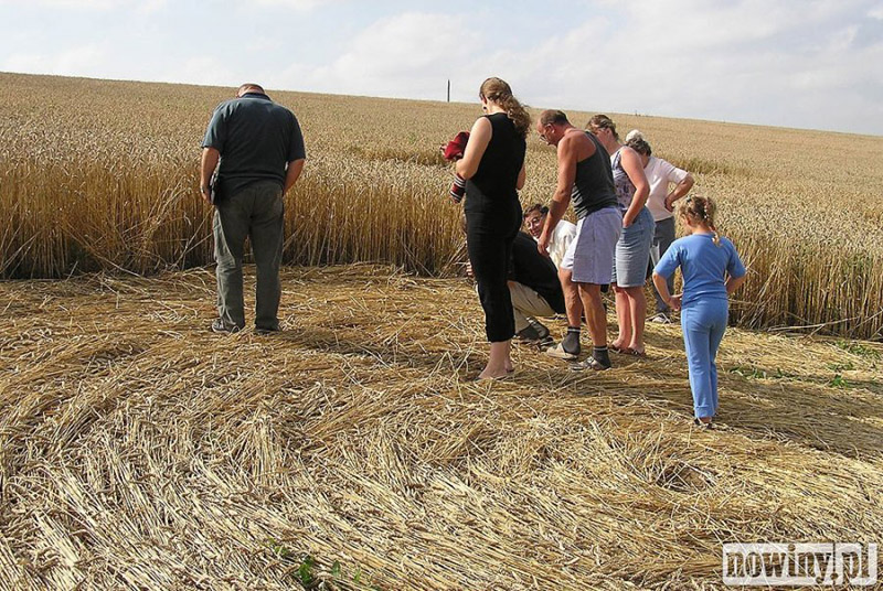 Kietrzem, Poland crop circle, aerial photo 4
