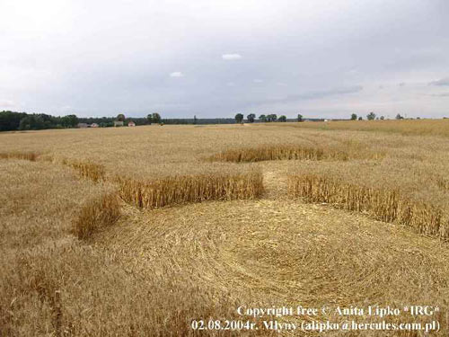 Kietrzem, Poland crop circle, aerial photo 16
