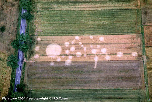 Kietrzem, Poland crop circle, aerial photo 31