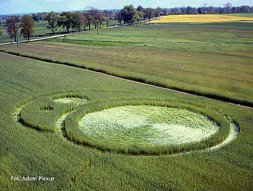 Kietrzem, Poland crop circle, aerial photo 37