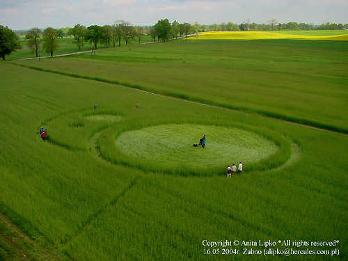 Kietrzem, Poland crop circle, aerial photo 38