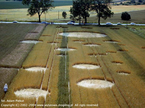 Kietrzem, Poland crop circle, aerial photo 32