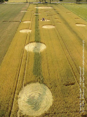 Kietrzem, Poland crop circle, aerial photo 33