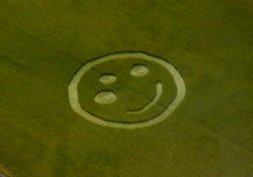 Sweden Tystberga (Smiley), Sweden crop circle, aerial photo 9