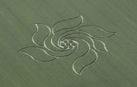 Belgian formation was, Belgium crop circle, aerial photo 23
