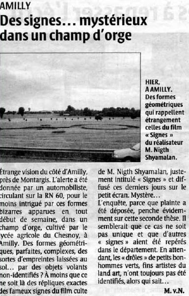 Full disclosure: made by Greenpeace, France crop circle, aerial photo 7