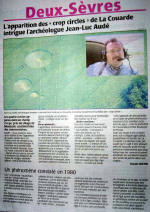 Full disclosure: made by Greenpeace, France crop circle, aerial photo 17
