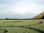 Genval, Belgium crop circle, aerial photo 24