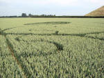 Genval, Belgium crop circle, aerial photo 25