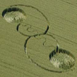 Genval, Belgium crop circle, aerial photo 18