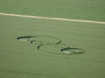 Genval, Belgium crop circle, aerial photo 27