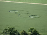 Genval, Belgium crop circle, aerial photo 28