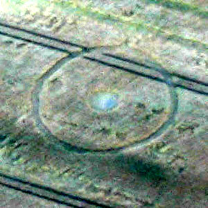 Genval, Belgium crop circle, aerial photo 10