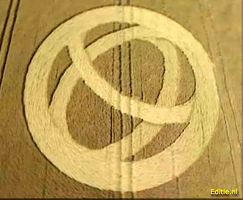 This formation was discovered and, Netherlands crop circle, aerial photo 3