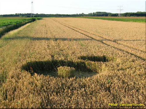 This formation was discovered and, Netherlands crop circle, aerial photo 2