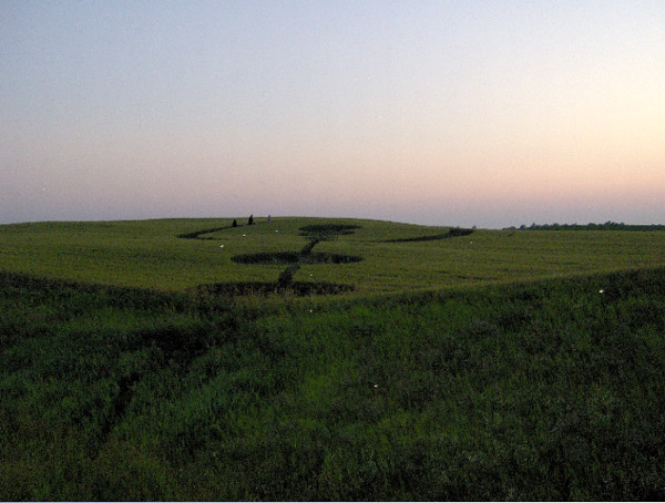 Crop pattern at Off County Road #7, MN, USA crop circle, aerial photo 7