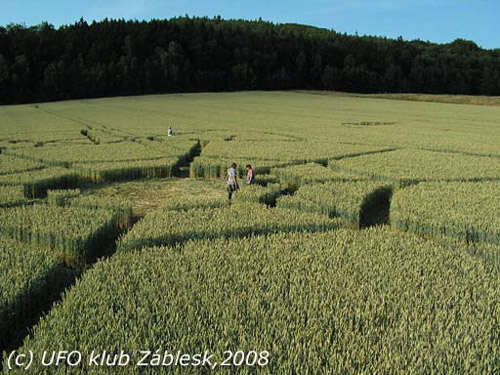 Liberec, Nr Prague, Czech Republic crop circle, aerial photo 2