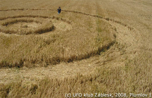 U Lázničků” at the Plumlov dam, Czech Republic crop circle, aerial photo 5