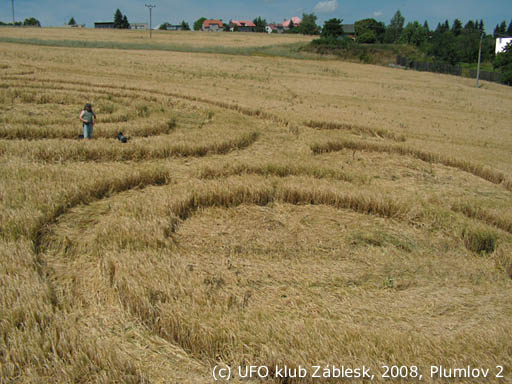 U Lázničků” at the Plumlov dam, Czech Republic crop circle, aerial photo 6