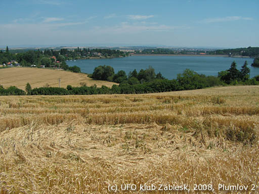 U Lázničků” at the Plumlov dam, Czech Republic crop circle, aerial photo 7