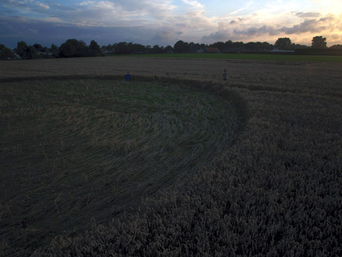 West End Road, Wiltshire crop circle, aerial photo 18
