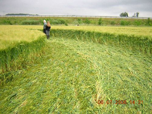 à Marly, nr Metz (57), France crop circle, aerial photo 8