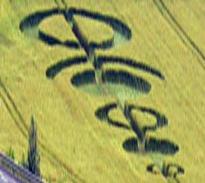 à Marly, nr Metz (57), France crop circle, aerial photo 10