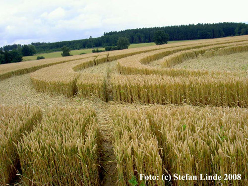 Wyler, Nordrhein-Westfalen, Germany crop circle, aerial photo 4