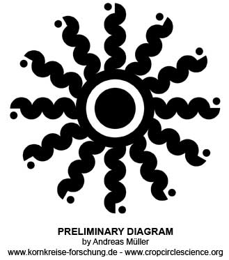 Reinsdorf, southern Niedersachsen, Germany crop circle, aerial photo 2