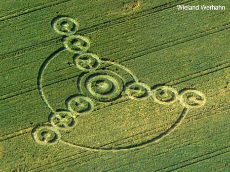 Gifkendorf, Niedersachsen (Lower Saxony), Germany crop circle, aerial photo 2