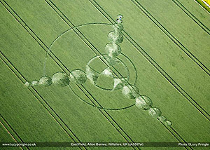 Gifkendorf, Niedersachsen (Lower Saxony), Germany crop circle, aerial photo 7