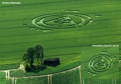 Secklendorf, Niedersachsen (Lower Saxony), Germany crop circle, aerial photo 3