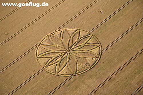 Sieboldshausen, Goettingen, Germany crop circle, aerial photo 2