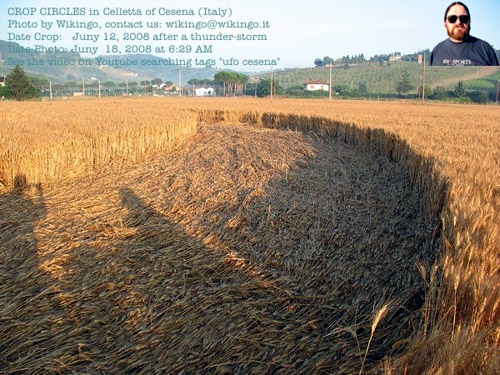 Lizzano, Forlì), Italy crop circle, aerial photo 13