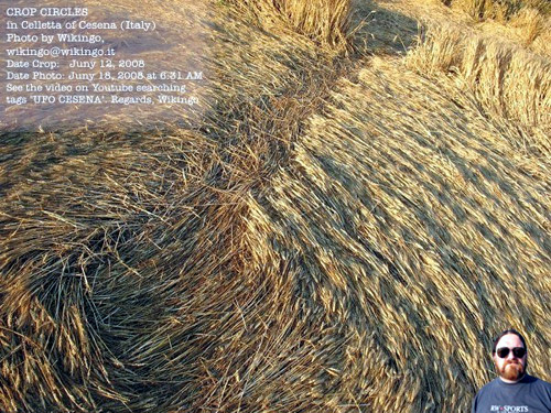 Lizzano, Forlì), Italy crop circle, aerial photo 12