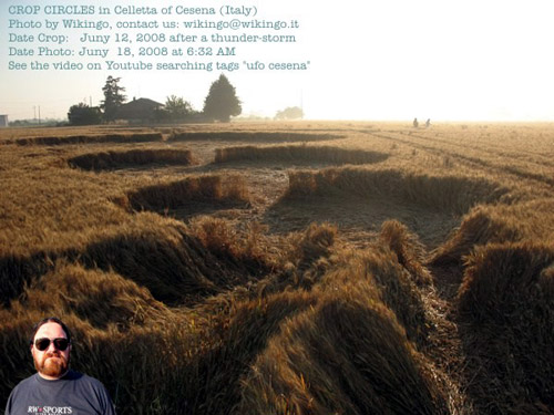 Lizzano, Forlì), Italy crop circle, aerial photo 11