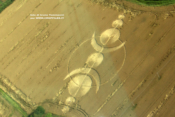 Lizzano, Forlì), Italy crop circle, aerial photo 3