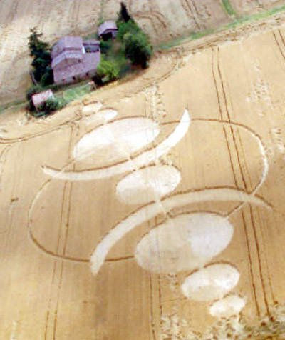 Lizzano, Forlì), Italy crop circle, aerial photo 5