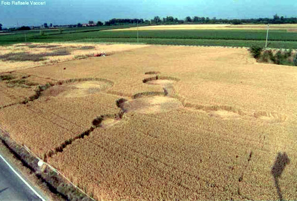 Pontecurone (Alessandria), Italy crop circle, aerial photo 3
