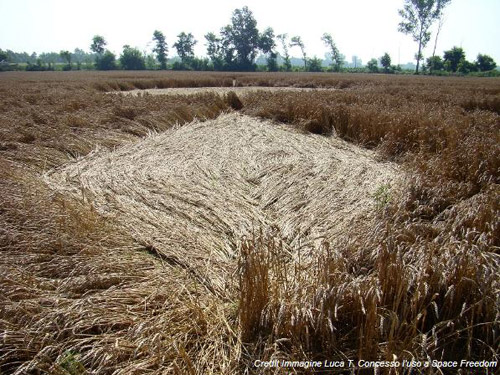 Villanova D'Asti, Piemonte, Italy crop circle, aerial photo 3