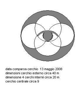 Agugliano, Castel d'Emilio (Ancona), Italy crop circle, diagram 2