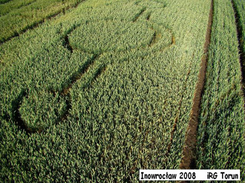 Nieznanowice, Swietokrzyska, Poland crop circle, aerial photo 2