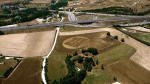 Crop patterns at Montes Bandera, Bilbao, Spain crop circle, aerial photo 7