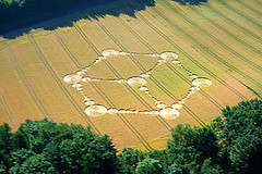 Morrens, nr Lausanne, Switzerland crop circle, aerial photo 7