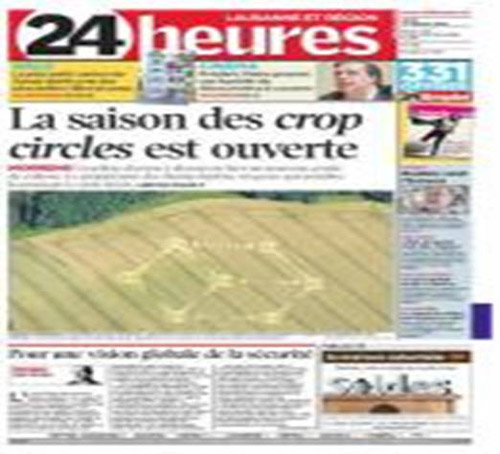 Morrens, nr Lausanne, Switzerland crop circle, aerial photo 10