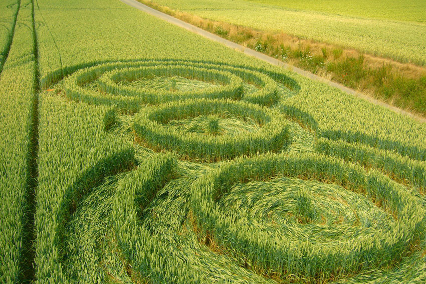 Momalle et Fexhe-Le-Haut-Clocher, Belgium crop circle, aerial photo 3