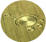 Alberta crop circle, aerial photo 2