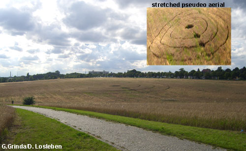 Berlin-Mahlsdorf, Berlin, Germany crop circle, aerial photo 2
